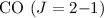 ${\rm CO}~(J=2{-}1)$