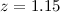 $z=1.15$