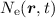 $N_{\rm e}({\vec r}, t)$