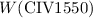 $W({\rm {C}{IV}}1550)$