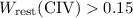 $W_{\rm rest}({\rm {C}{IV}})>0.15$