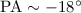 ${\rm PA} \sim -18\degr$