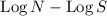 ${\rm Log}\,N-{\rm Log}\,S$