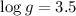 $\log g = 3.5$