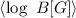 $\langle \log~B[G]\rangle$