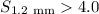 $S_{\rm 1.2~mm}>4.0$