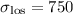 $\sigma_{\rm los}= 750$