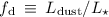 $f_{\rm d}\: \equiv \: L_{\rm dust}/L_{\star }$