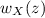 $w_X(z)$