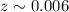 $z \sim 0.006$