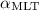 $\alpha_\mathrm{MLT}$