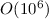 $O(10^6)$