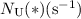 $N_{{\rm U}}(*) ({\rm s}^{-1})$