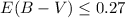 $E(B-V)\le 0.27$