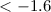 $<-1.6$