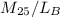 $M_{25}/L_B$