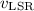 $v_{{\rm LSR}}$