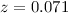 $z=0.071$