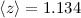 $\langle z\rangle=1.134$