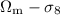 $\Omega_{\rm m}-\sigma_8$