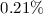 $0.21\%$