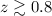 $z \gtrsim 0.8$