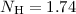 $N_{\rm H}=1.74$