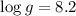 $\mbox{$\log g$} =8.2$