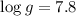 $\mbox{$\log g$}=7.8$
