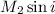 $M_2 \sin{i}$