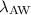 $\lambda _{\rm AW}$