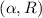 $(\alpha,R)$