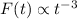 $F(t)\propto t^{-3}$
