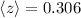 $\left<z\right>=0.306$