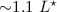 ${\sim}1.1~ L^{\star}$