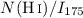 $N(\ion{H}{i})/I_{175}$