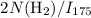 $2N(\mathrm{H}_2)/I_{175}$