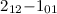 $2_{12}{-}1_{01}$