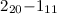 $2_{20}{-}1_{11}$