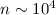 $n\sim 10^4$