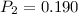 $P_{2} = 0.190$