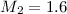 $M_{2} = 1.6$