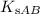 $K_{{\rm s}AB}$