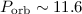 $P_{\rm orb}\sim11.6$