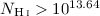 $N_{\rm \ion{H}{i}} > 10^{13.64}$