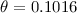 $\theta=0.1016$