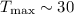$T_{\rm max}\sim30$