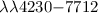 $\lambda\lambda4230{-}7712$
