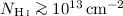 $N_{\ion{H}{i}} \ga 10^{13}\,\mathrm{cm}^{-2}$