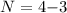$N= 4 {-}3$